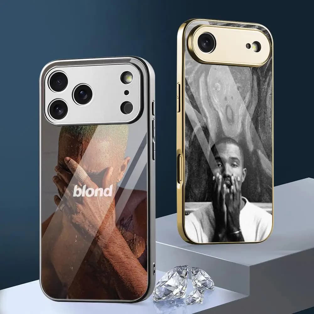 Custodia per telefono Rapper Cool F-Frank Ocean per iPhone 17 16 15 14 13 12 Pro Max Plus, antiurto con paraurti in metallo galvanizzato