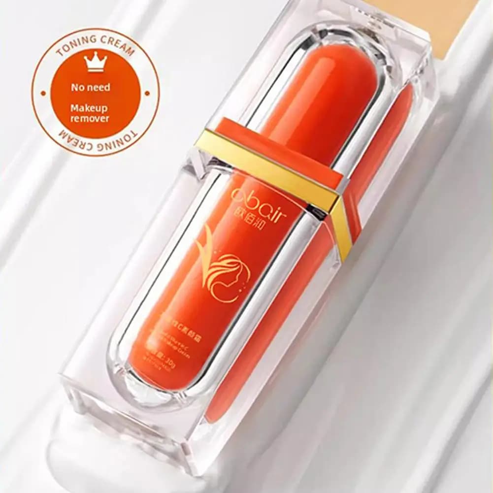 Crema BB con Cinque Vitamine C, Crema Idratante Viso, Correttore Impermeabile per Pori, Trucco Leggero e Rapido