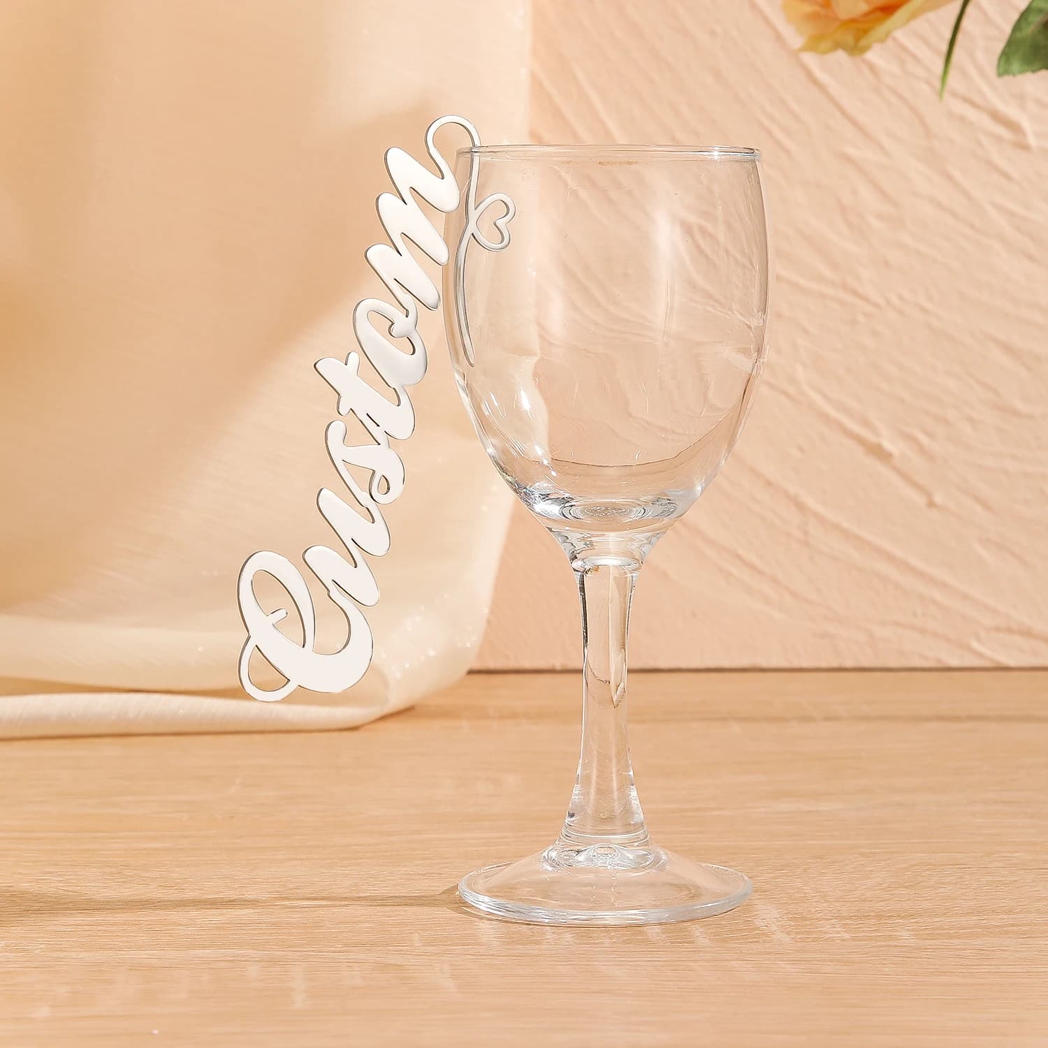 Decorazioni in vetro personalizzate personalizzate Ciondoli per vino personalizzati Matrimonio per uomini e donne