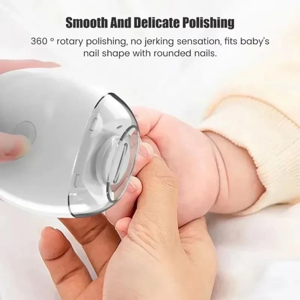 Tagliaunghie elettrico 2 in 1 con luce LED, lima per unghie automatica, mini strumento per manicure per bambini, cura delle unghie
