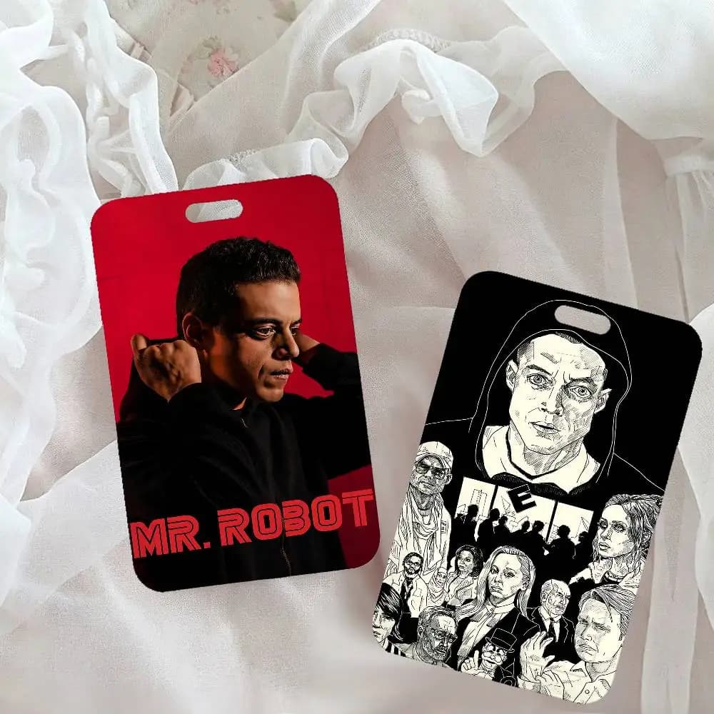 TV M-MR R-Robot NFC Contactless Sliding Card Sleeve For Student Cards, Bus Cards, ID Cards, And Work Permits