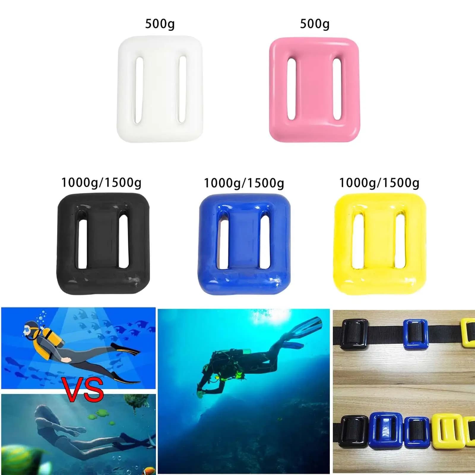 Contrappeso per immersione resistente per pesi da immersione - Portata da 5 kg a 5 kg