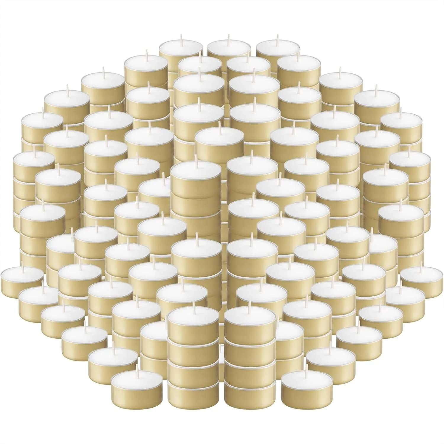 Unscented Tealight Candles 150 Pack, Long Lasting 6 Hour Smokeless Wax with Cotton Wicks for Home Decor Parties Weddings