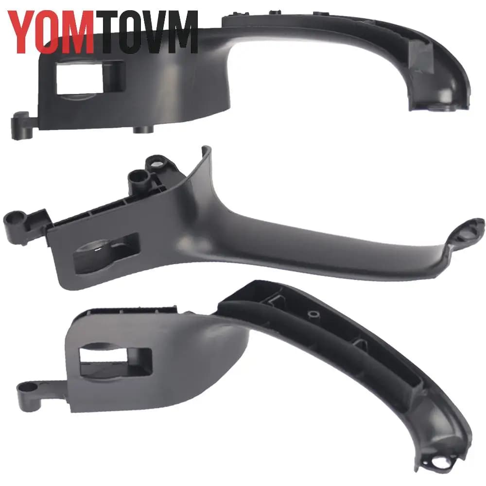 Misura per Audi A4 B6 B7 2002-2008 Maniglia per porta interna in plastica ABS nera Maniglia per porta interna