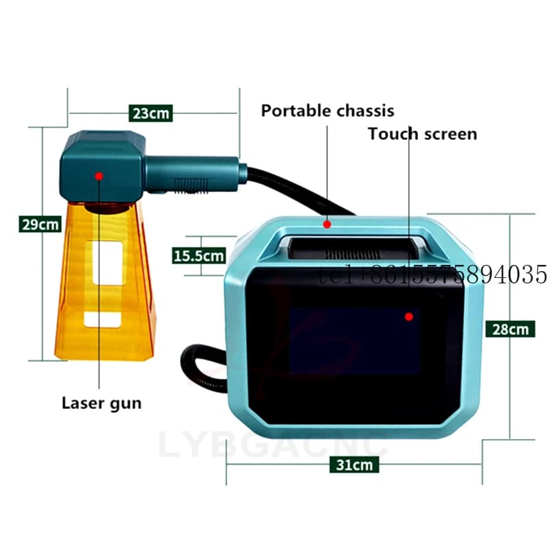 2026 20W 30W 50W MAX Fiber Laser Marking Machine Wireless Metal Engraving Machine Portable With Lithium Battery