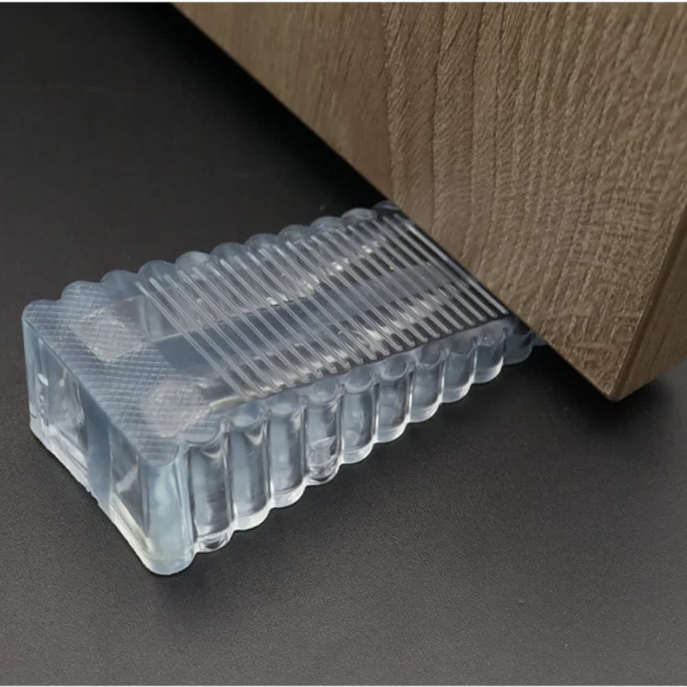 Fermaporta Ammortizzatore in silicone durevole Fermaporta anteriore Fermaporta con cuneo Fermaporta Hardware per il pavimento Miglioramento della casa