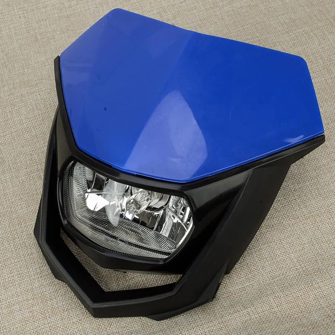 Nuovo Faro Anteriore Enduro Motocross Alogeno Compatibile con Yamaha YZ XT WR TTR 125 230 250 450 H4 35W Moto Dirt Bike 12V