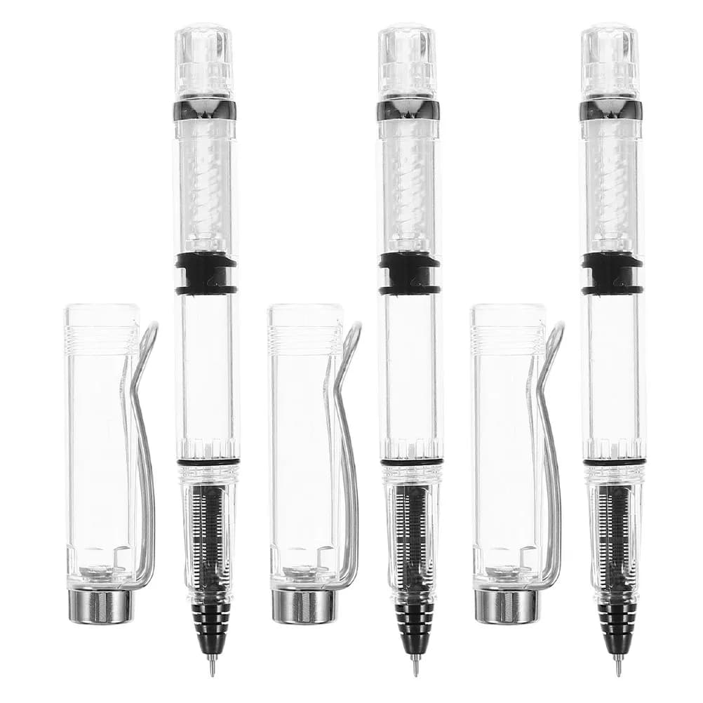 3 penne gel ricaricabili a punta fine, inchiostro a prova di sbavature, compatibili con vari tipi di carta, per journaling, calligrafia, appunti