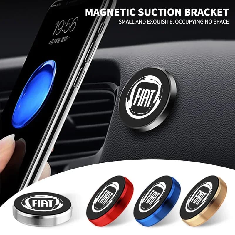 Supporto Magnetico per Telefono da Auto, Mini Porta Smartphone per Bocchette d'Aria, Compatibile con Fiat Stilo Bravo 500 Punto Panda Pondo Abarth Doblo
