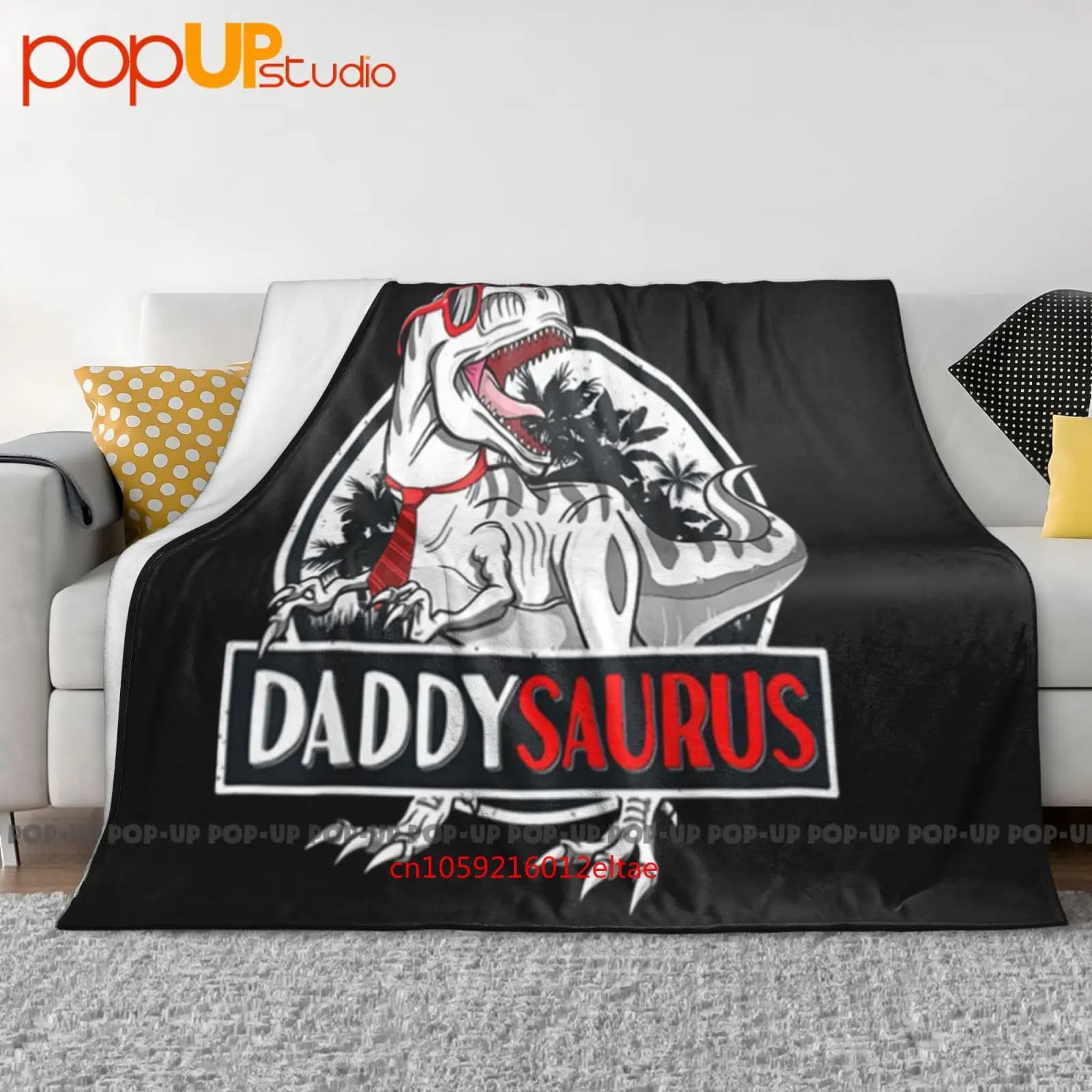Daddysaurus T Rex Daddy Saurus Coperta ultra morbida Trapunta Copridivano invernale Copriletto