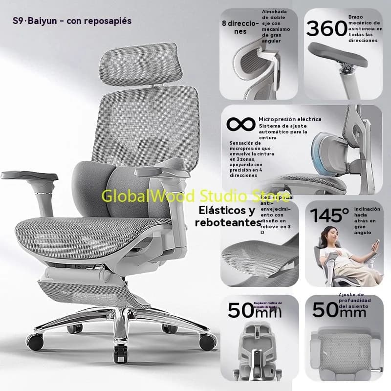 Sedia in legno per camera da letto Sedia da giocatore economica Assemblaggio confortevole Pc Ardor Gaming Chiar Sedie ergonomiche per poltrone reclinabili da soggiorno
