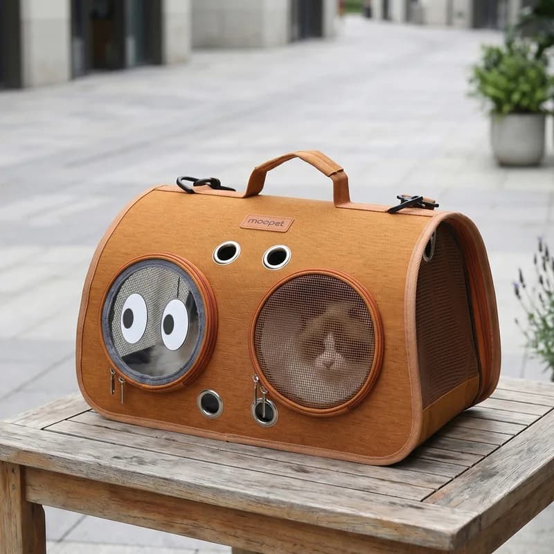 Breathable Pet Carrier Bag, Portable Single Shoulder Crossbody Travel Bag for Cats Outdoor Going Out