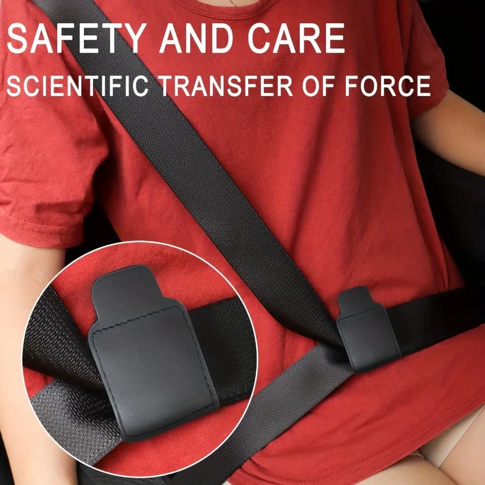 Nuovo regolatore della cintura di sicurezza per auto Posizionatore per spalla e collo Bambino Anti strangolamento Fissatore per il collo Fibbia di regolazione Coprisedile