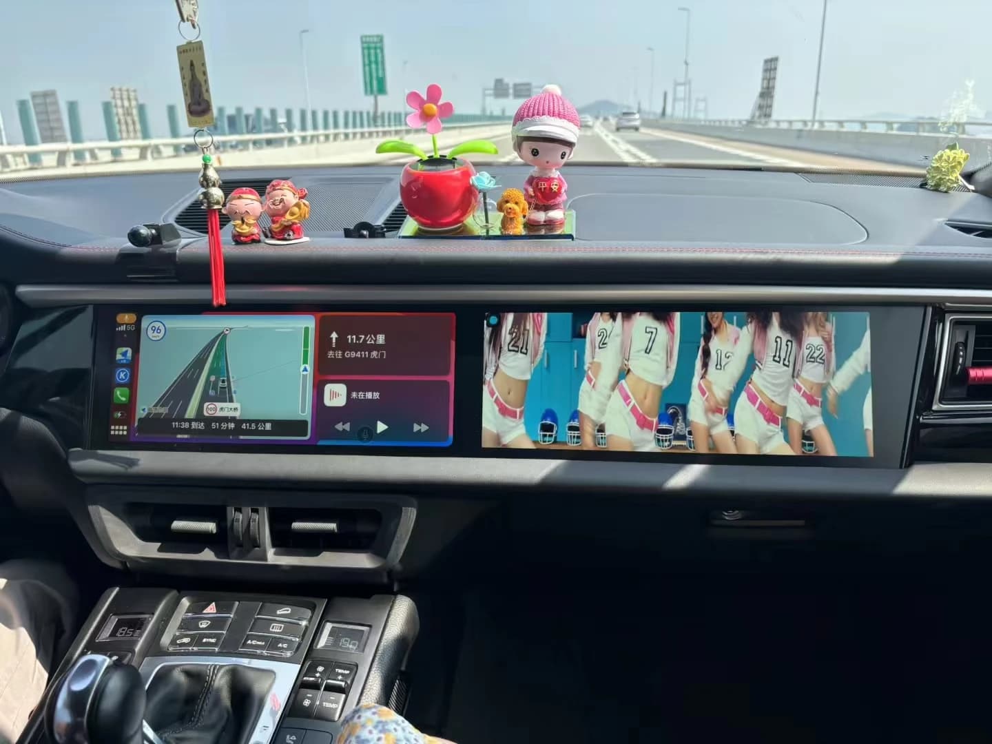 Autoradio Android 13 8Core a doppio schermo con navigazione stereo multimediale per auto BT DSP 360 per radio Porsche Panamera 2011-2016
