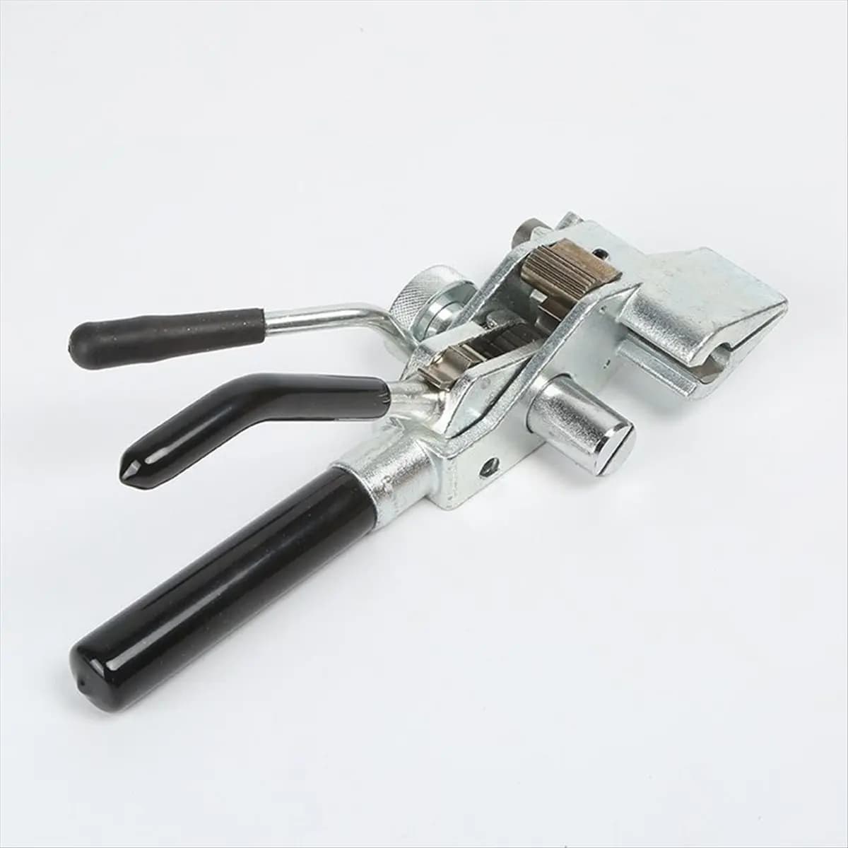 Utensile da taglio per fascette per cavi in acciaio inossidabile Piastra per fascette per cavi in acciaio inossidabile con cricchetto di serraggio per strisce in acciaio inossidabile Blu