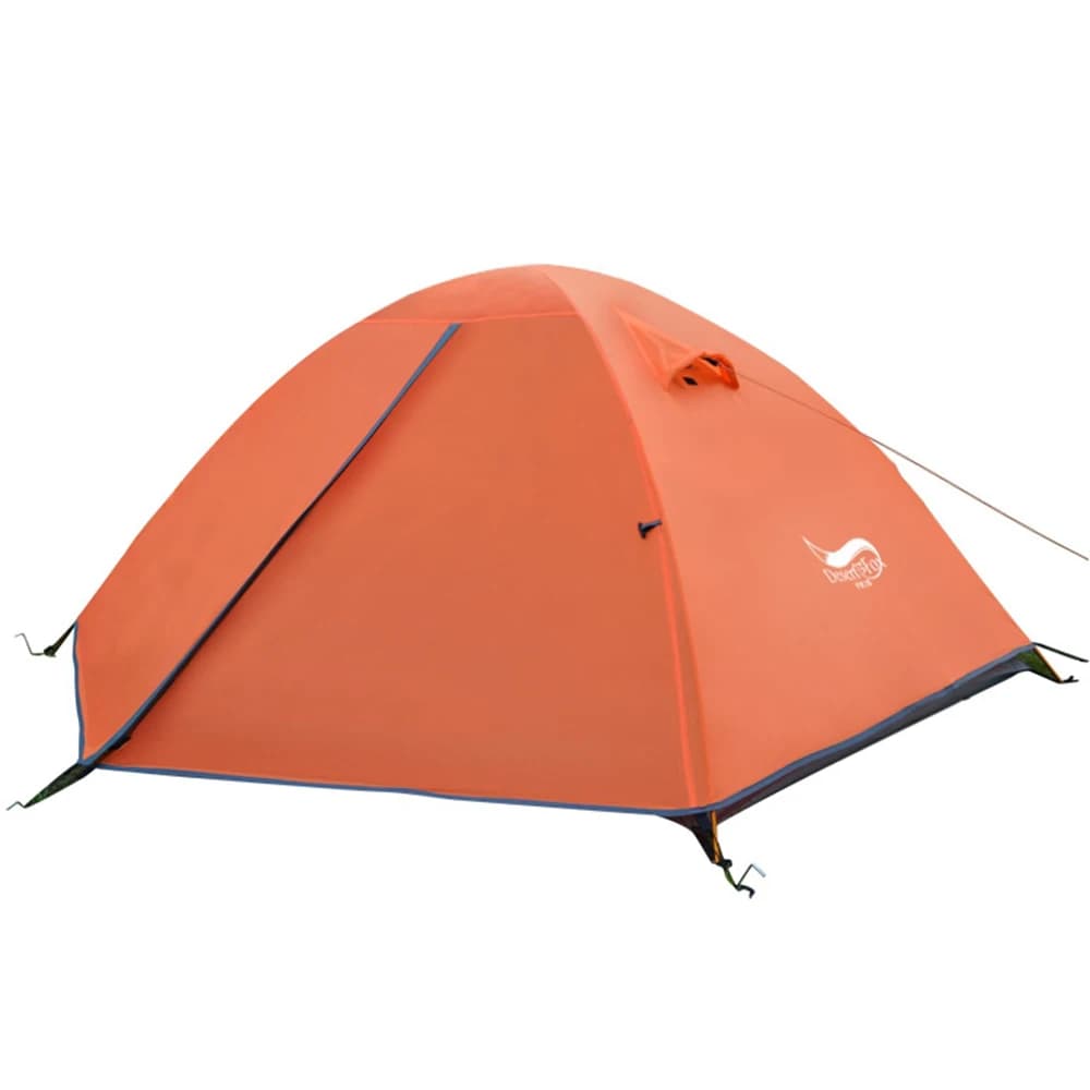 Desert&Fox Tenda per 2 Persone Leggera 3 Stagioni Tende per Zaino in Spalla per Coppia Famiglia Escursionismo Campeggio Tenda Impermeabile con Palo in Alluminio