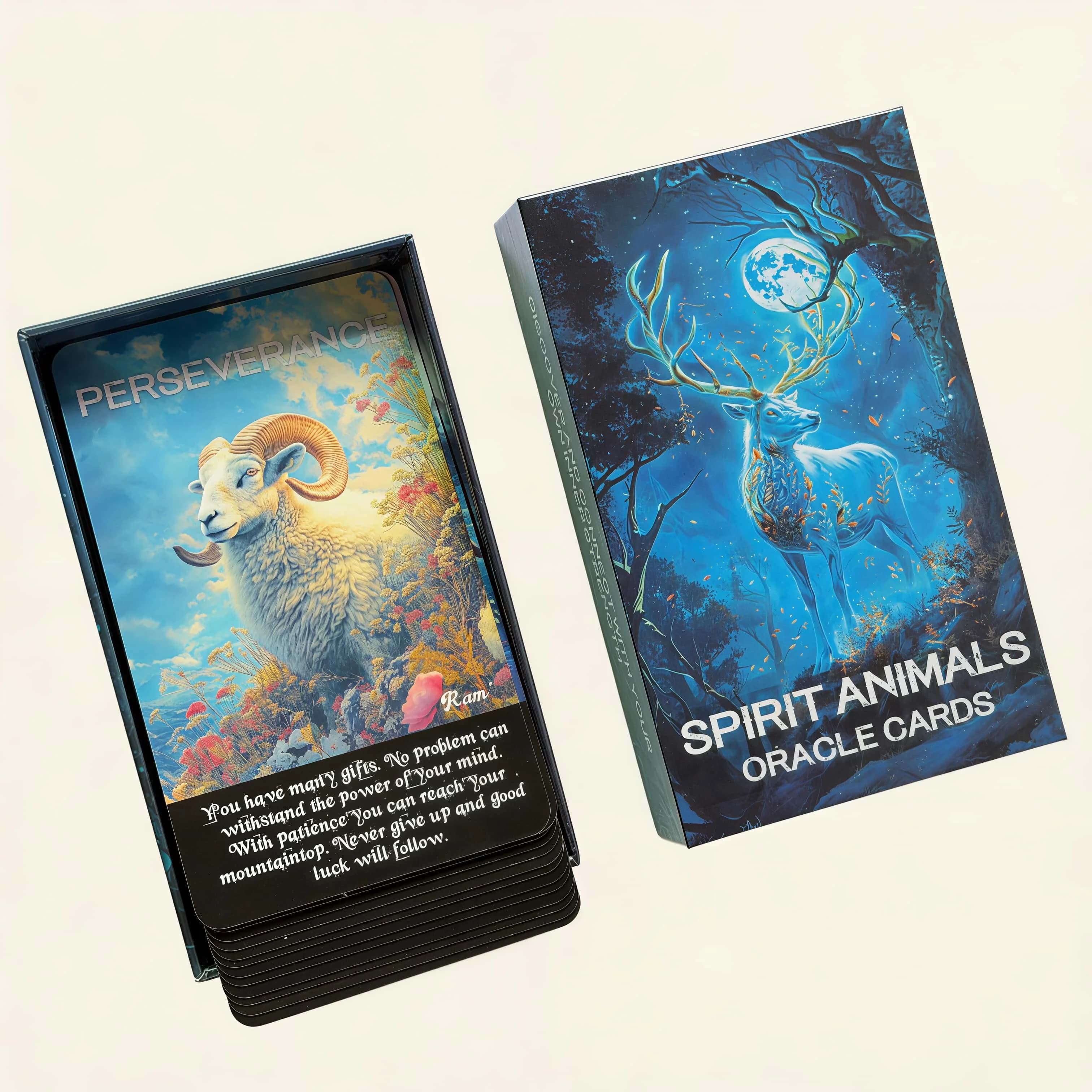 Mazzo di 52 carte Spirit Animal Oracle (versione inglese) – Serie Tarot, riduce lo stress e l'ansia, cura la potenza interiore, regalo consapevole