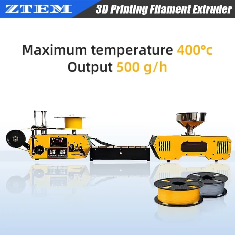 HT 400 Extruder 3 d Filament Maker Automatic Desktop 3 D Printing Consumables Extruder for 3 D Printing Filament PLA PETG PA ABS