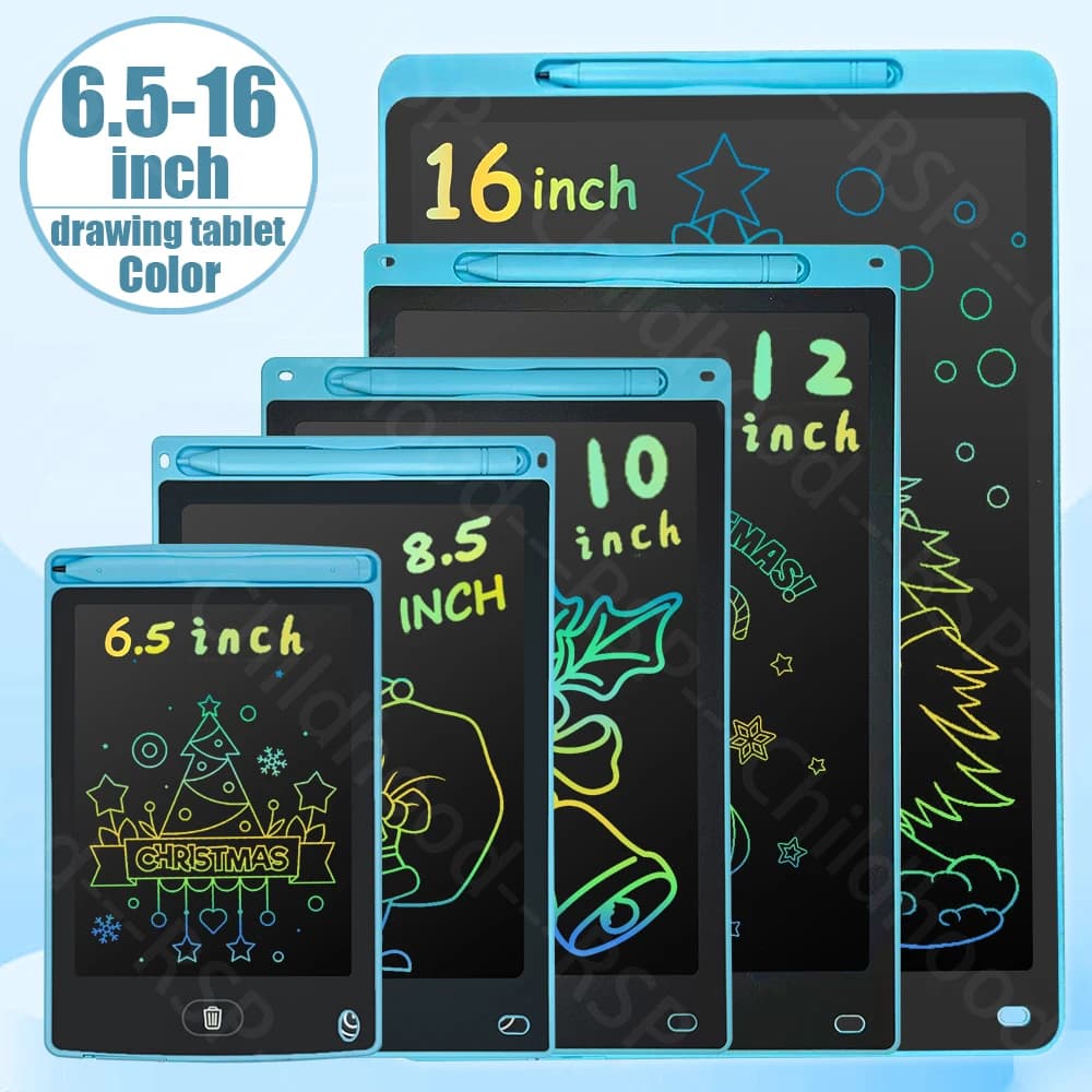 Tavoletta da disegno LCD da 6,5/8,5/10/12/16 pollici, blocco note, lavagna elettronica, regali di Natale/compleanno per bambini/giocattoli educativi