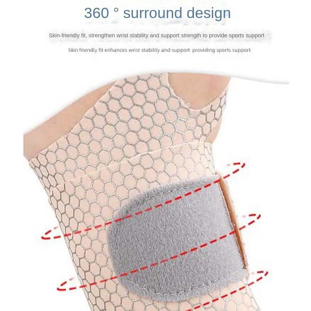 Supporto per Polso Regolabile Ultra Sottile, Protezione per Mano, Fascia Compressiva Antidolorifica, Benda Elastica per Polso, per Uomo/Donna