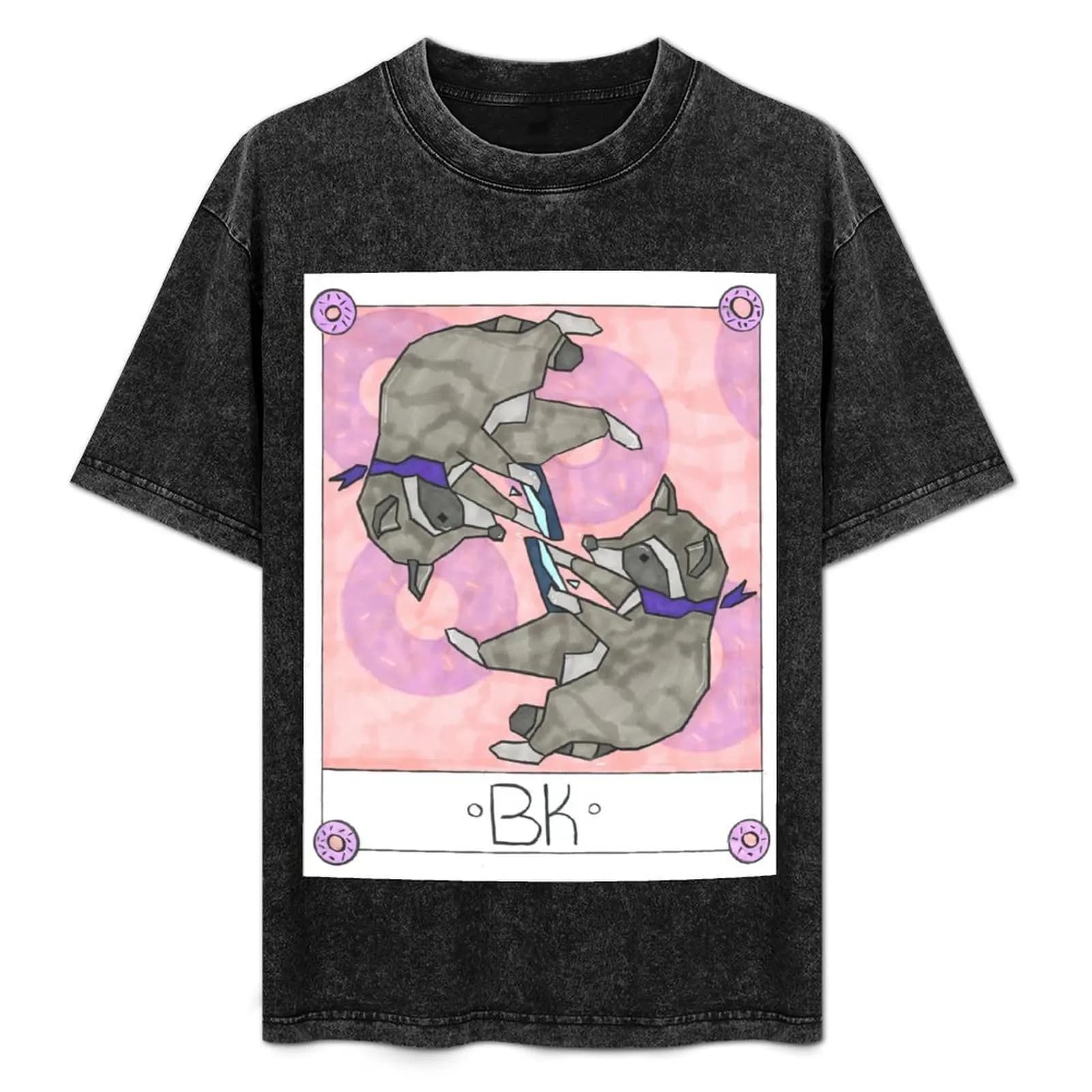 Donut County Tarot Cards - T-shirt Bk, camicia a maniche corte dal design semplice e casual