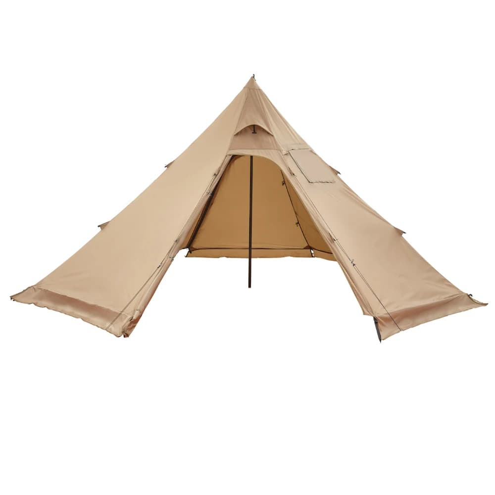 Hot Tent for 4 Persons, Portable Winter Tipi Tent with Stove Jack, Waterproof Canvas Camping Tents, Lightweight 4 Season