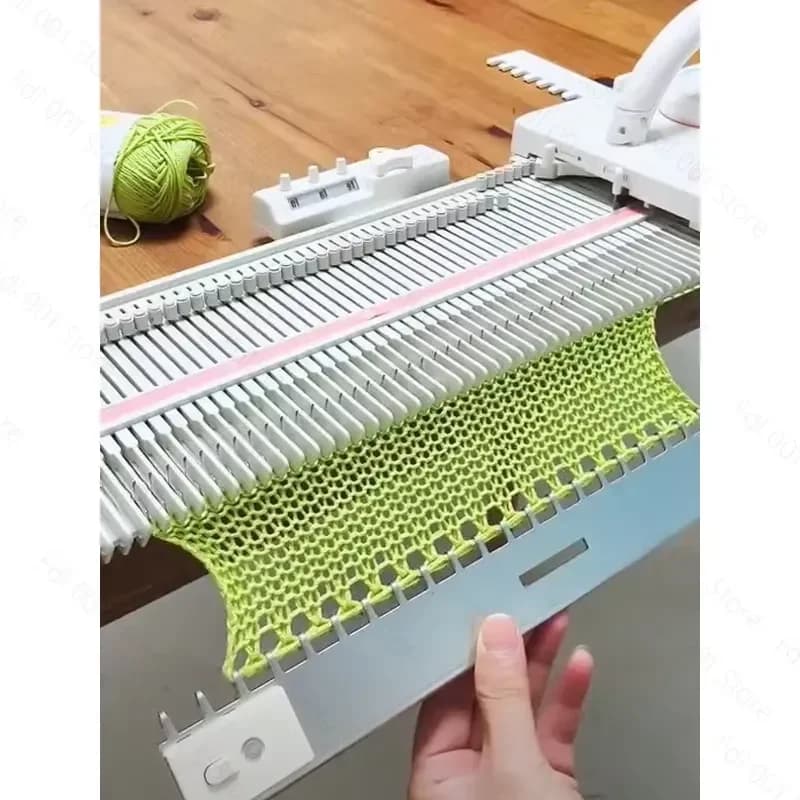 for LK150 Portable Knitting Machine Handheld Sweater Weaving Loom Home Craft Yarn Tool Easy Use DIY Wool Fabric Maker