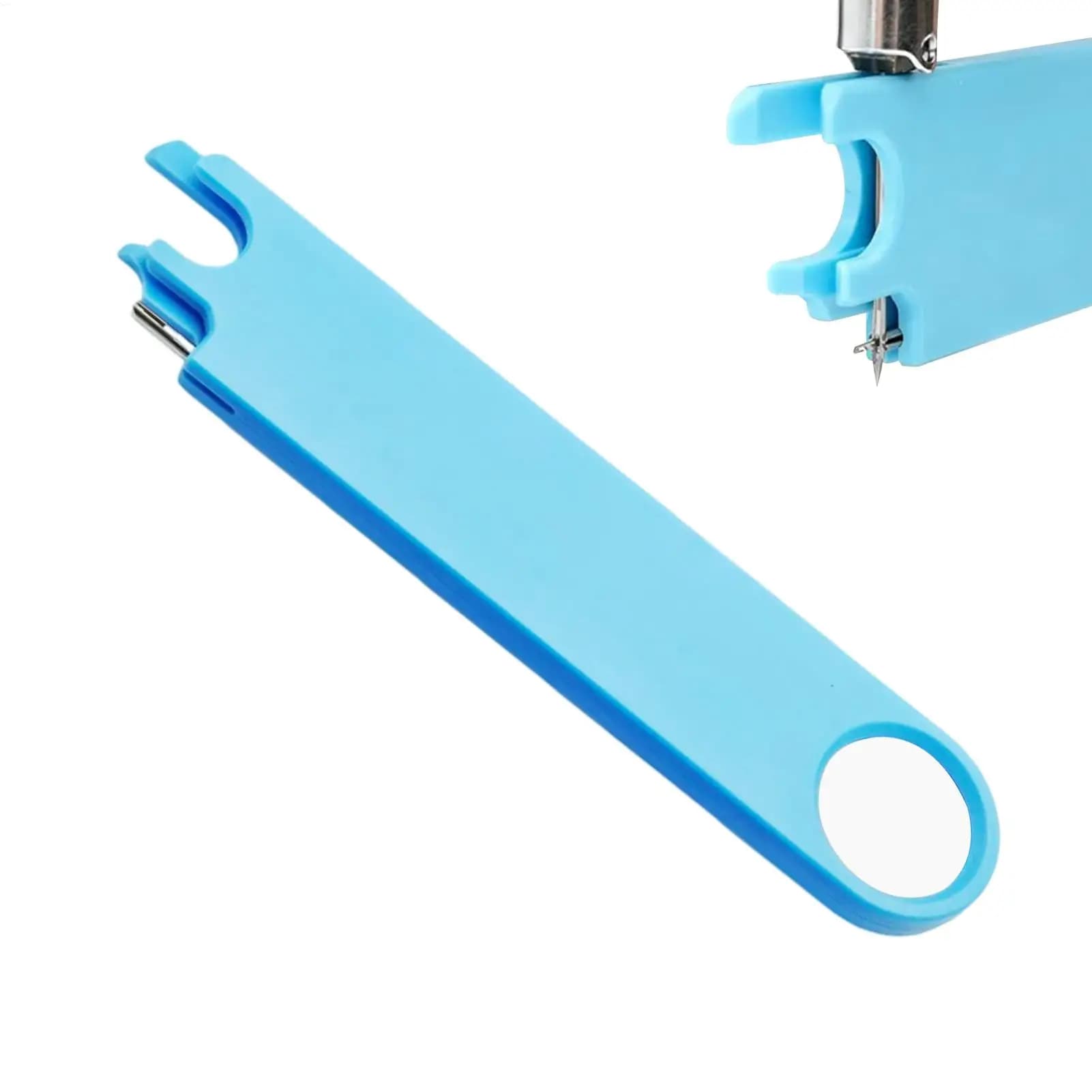 Sewing Needle Threader Tool Magnetic Threading Device 3in1 with Ruler Magnifier Quick Threading for Hand Sewing Embroidery