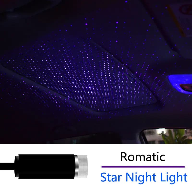 USB Mini LED Auto Car Roof Star Night Lights proiettore Light Interior Ambient Night Star ry Sky USB LED luci Decorative