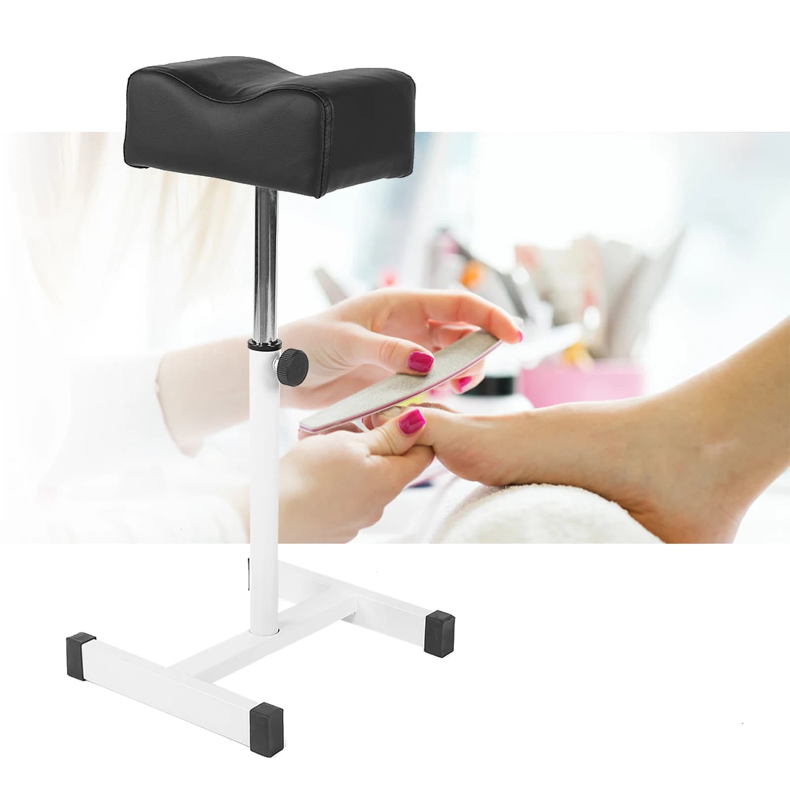 Poggiapiedi per manicure Poggiapiedi per unghie regolabile per pedicure Poggiapiedi per manicure Scrivania Salone Spa Attrezzatura Poggiapiedi per pedicure Poggiapiedi per unghie