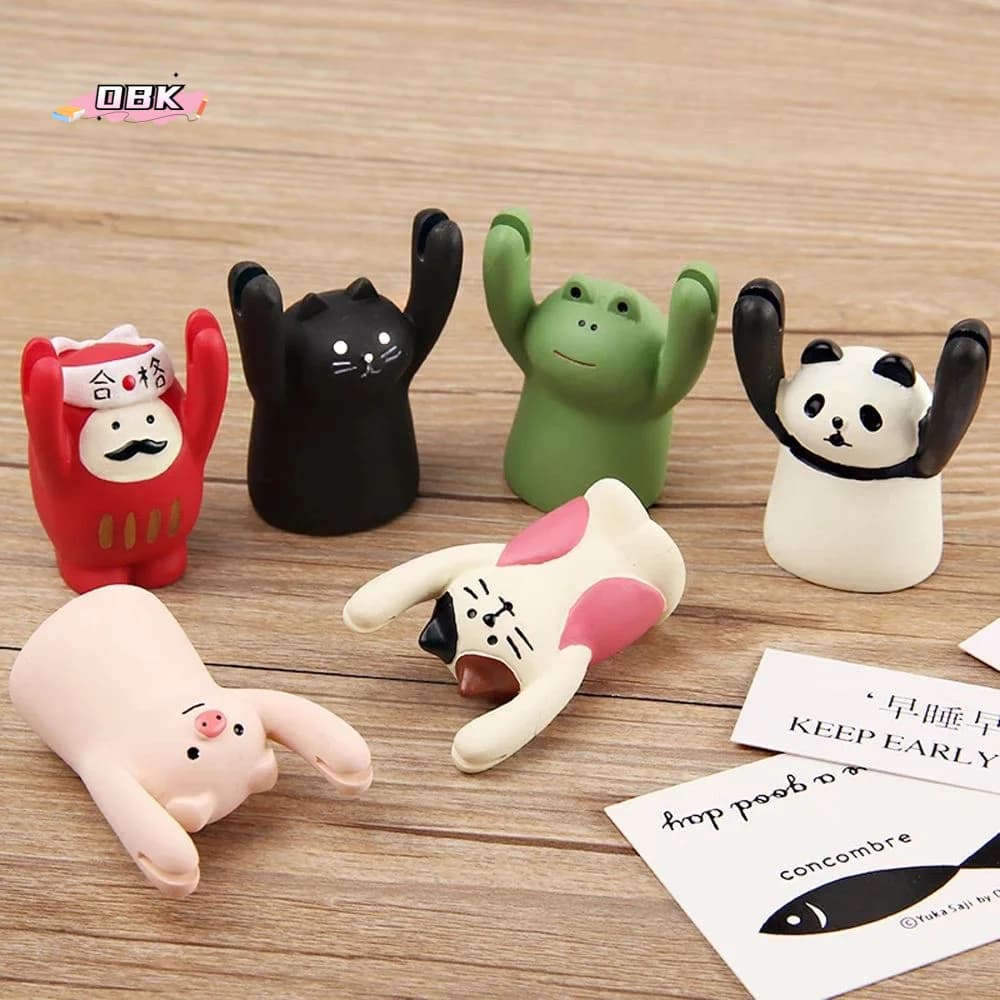 Cute Cartoon Animal Design Message Holder Clip Photo Stand Card Inspiring Desk Decoration Accessories Crafts Small Ornament