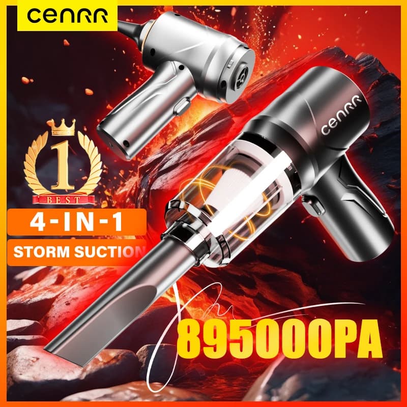 CENRR 895000PA Aspirapolvere per auto Cordless Potente senza fili Pulitore per auto Macchina per la pulizia Aspirapolvere per auto portatile portatile