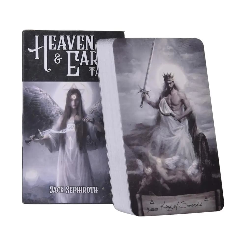 Heaven Earth Tarocchi Kit Carte 78 Nuove carte dei tarocchi per principianti con guida Gioco di carte Gioco da tavolo Squisito e guida