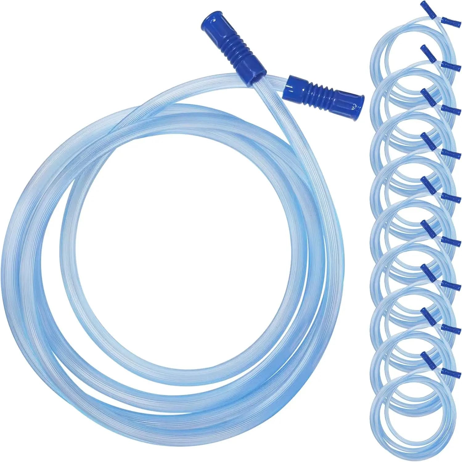 Tubo di aspirazione prolungato, 80 pollici (2 metri), compatibile con interfaccia standard da 8 mm, per uso con respiratore (10 pezzi)