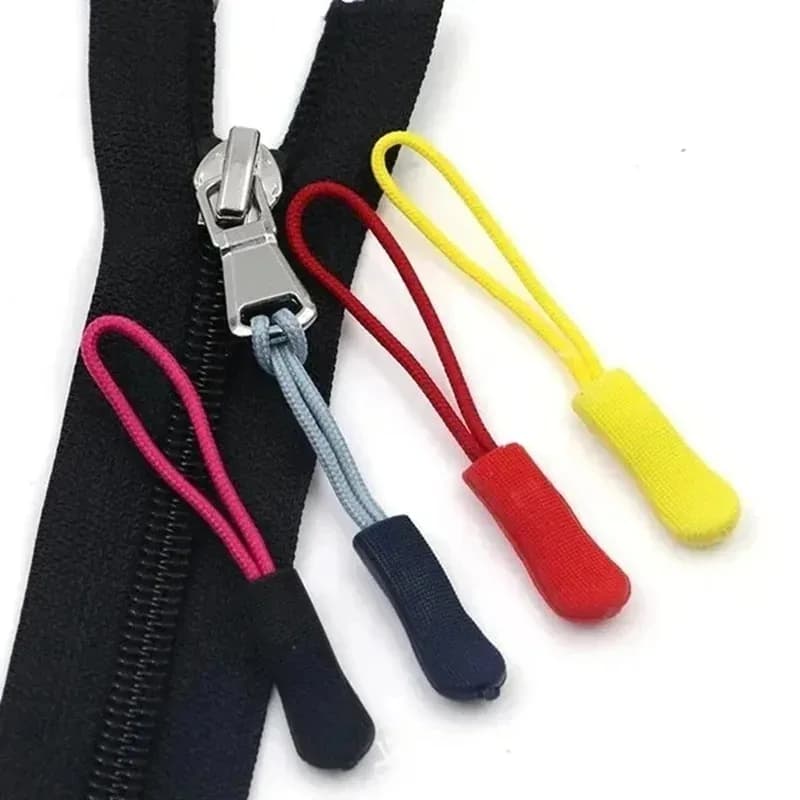 10 spare parts with zipper clip buckle zipper pull pull out end rope tag fastener cable hinge for travel bag backpack tent