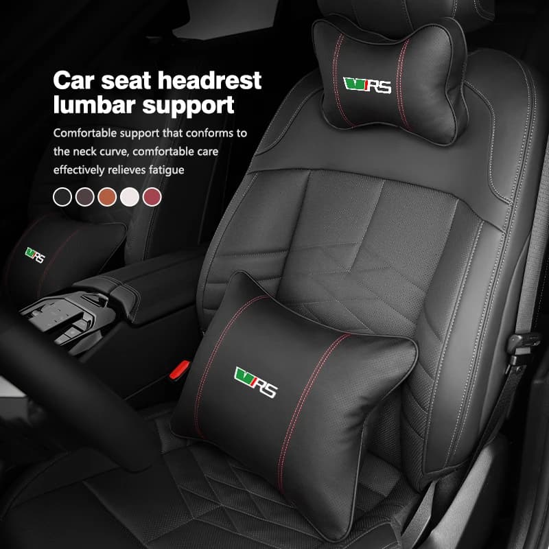 Car Lumbar Support Neck Pillow Waist Support Backrest Cushion For Skoda Superb MK3 Derivative VisionS Yeti Scala Enyaq-iV