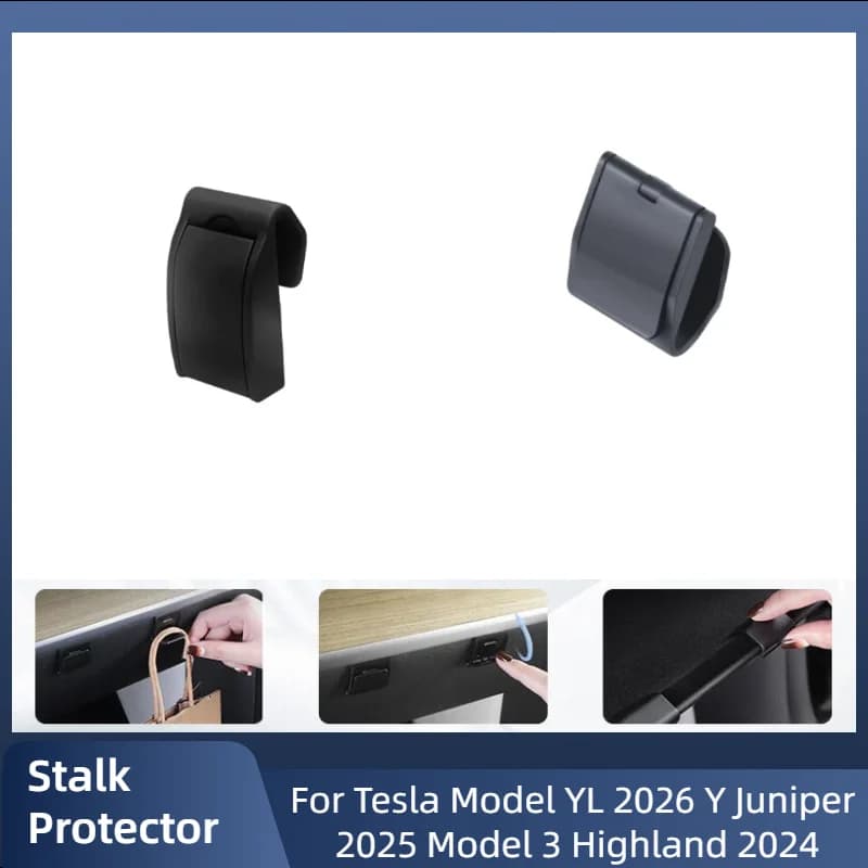 Gancio per vano portaoggetti per la nuova Tesla Model YL/3/Y, clip portaoggetti, supporto per appendere borsa e ombrello, gancio invisibile pieghevole per vano portaoggetti, accessori.