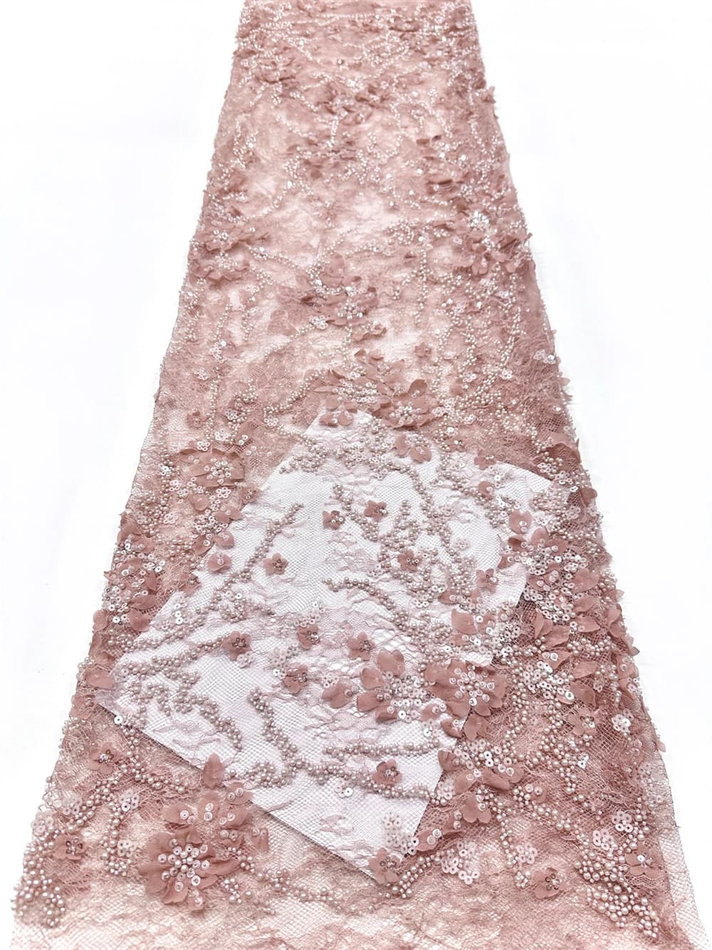 African French Beaded Lace Fabric 2026 Sequins Embroidery High Quality Nigeria Lace for Party Dresses Sewing Fabric