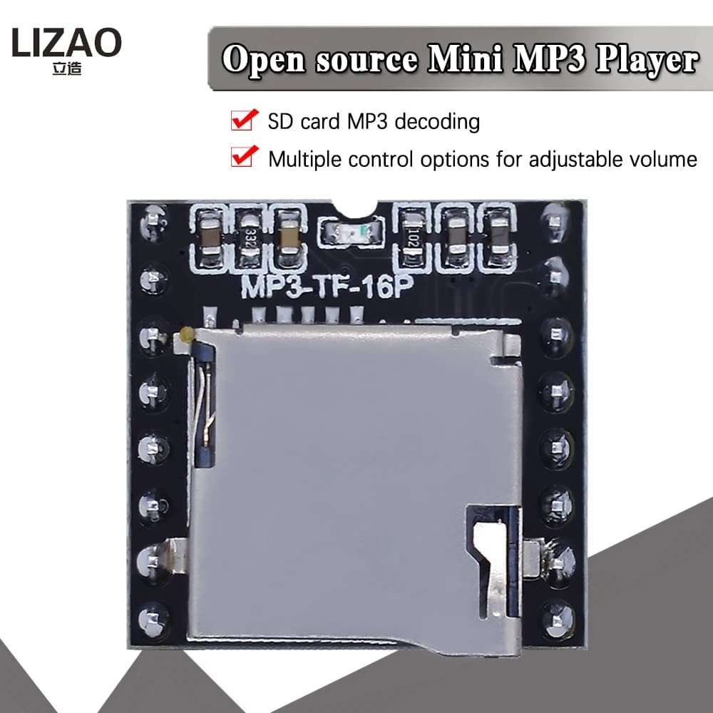 Mini MP3 player module TF disc U mini MP3 player card voice audio module for Arduino DF Play wholesale