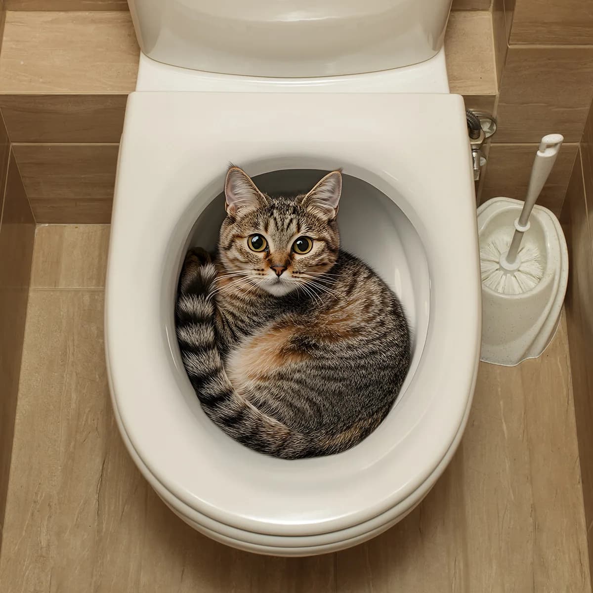 Adesivo per WC gatto divertente 3D Adesivo per copriwater per bagno Adesivi murali Accessori per WC per animali per la decorazione del bagno di casa