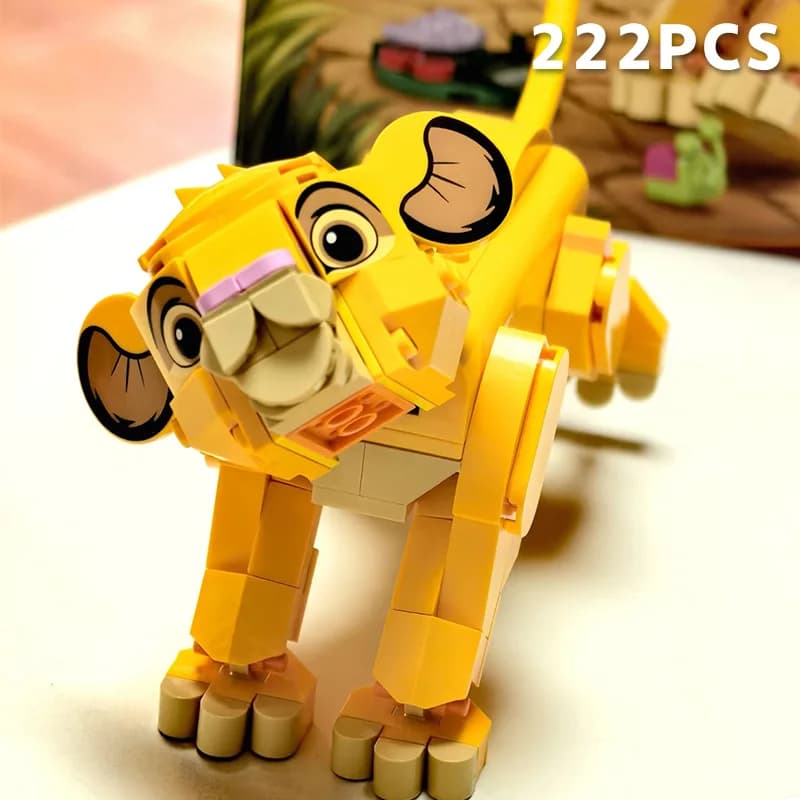 2026 New Arrival DIY Cartoon Lion Building Blocks Creative Model Set Educational Toy Birthday Christmas Gift