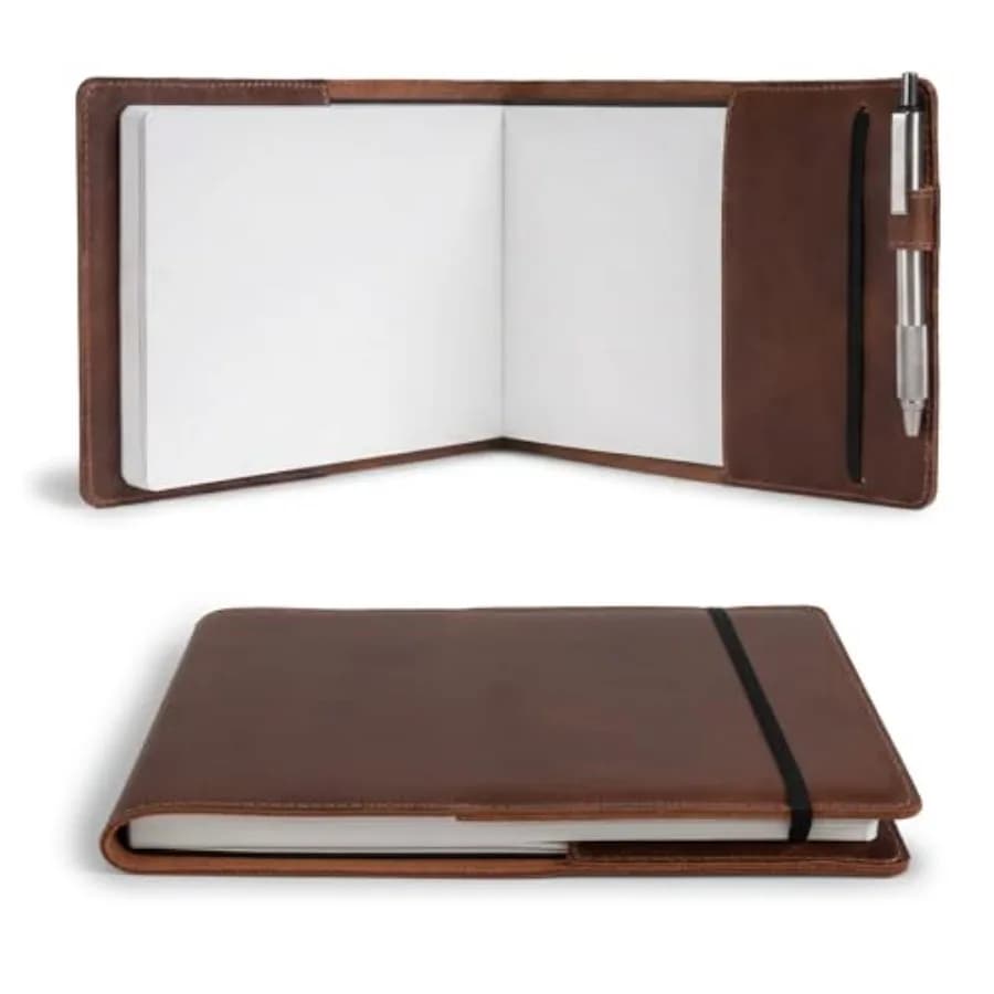 , Leather Journal Cover for Leuchtturm1917 Sketchbook Hardcover A5 Medium Size 145 x 210 mm,Refillable Notebook Case with Pen S