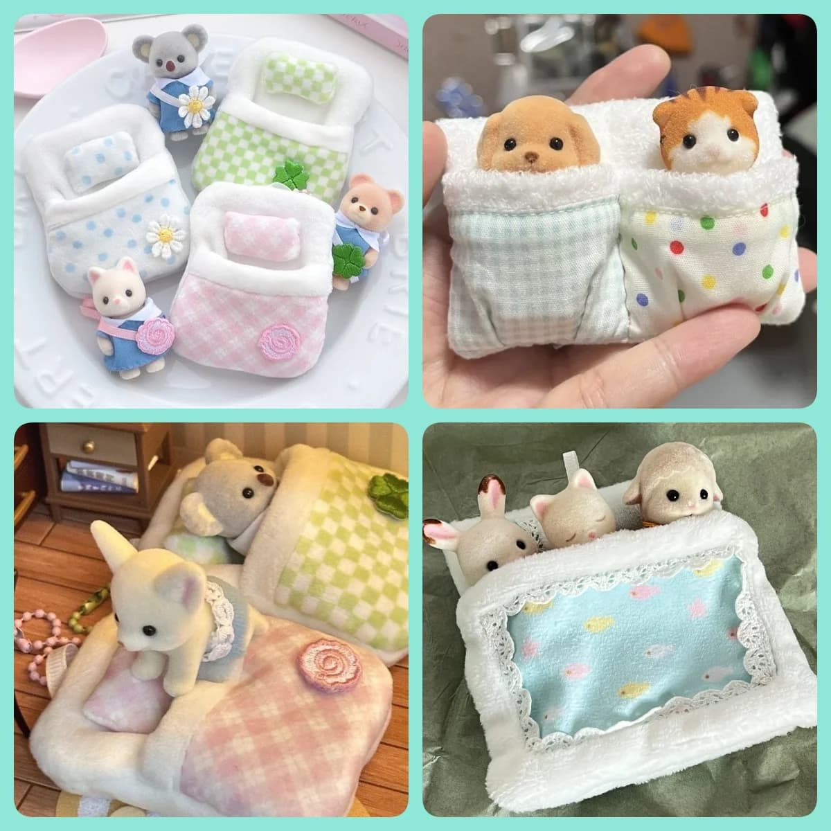 Mini Sacco a Pelo per Bambole, Mini Borsa Portaoggetti per Bambole, Accessori Anime