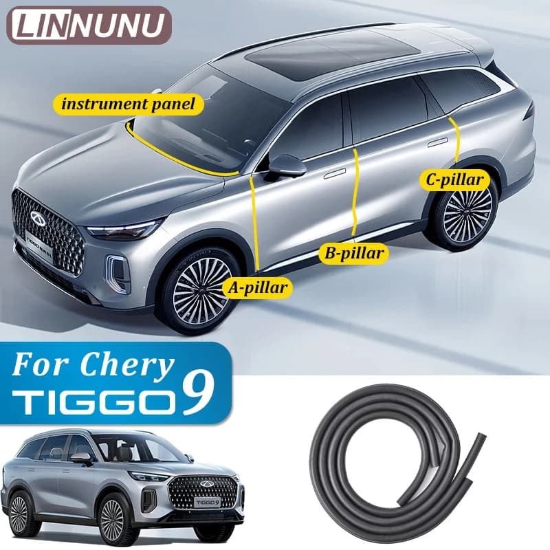 LINNUNU Auto Striscia di Tenuta Della Protezione Parti Insonorizzate Esterno Guarnizione Stylings Per Chery Tiggo 9 2025 2024 2026 Accessori