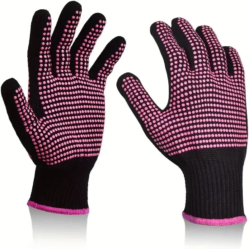Anti-scald Gloves ，Double-sided Hair Straightener Curling Tong Hairdressing Heat Resistant Anti-Scald Gloves Hair Salon Tools