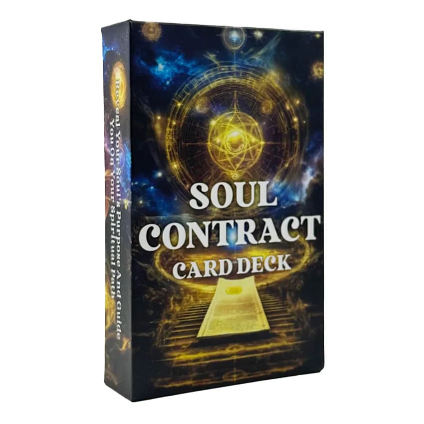 Carte Oracle Soul Contract Gioco di carte informative misteriose senza manuale 12x7 cm, 56 carte