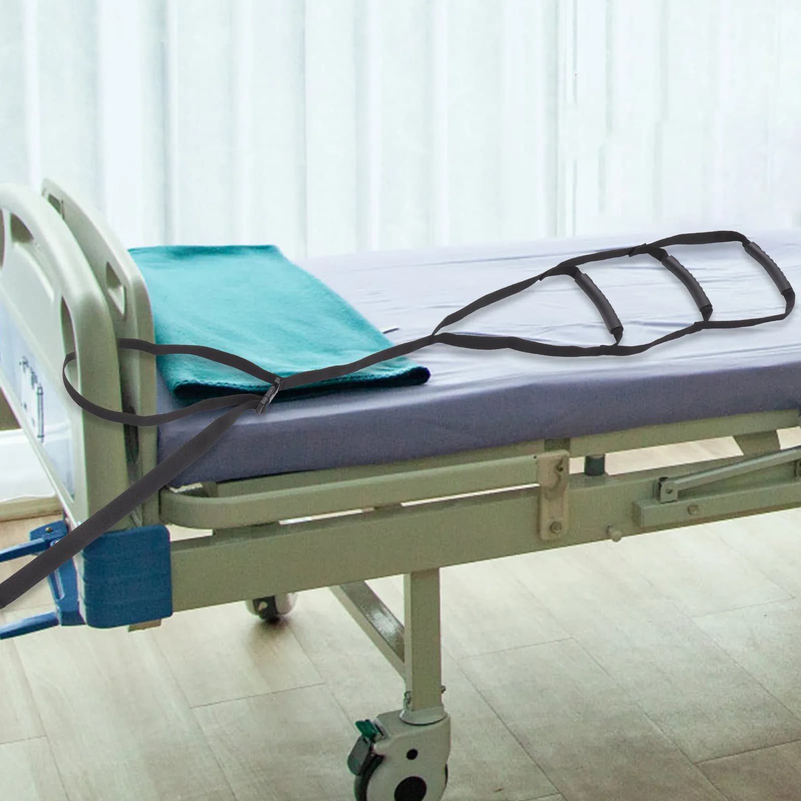 Cinghia di supporto regolabile per letto, per disabili e paralizzati, cintura di sollevamento, ausilio per la sicurezza del letto, per anziani e per il sollevamento dal letto