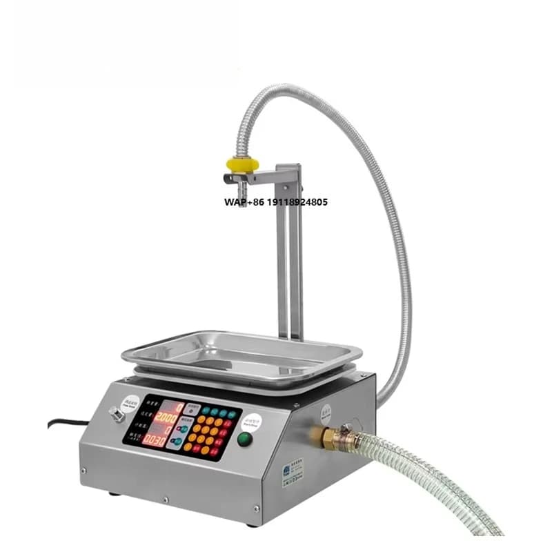 Macchina di Riempimento Automatica Manuale con Pesatura per Bevande, Profumi e Oli Essenziali, Confezionamento in Fiale e Sacchetti con Pompa Peristaltica