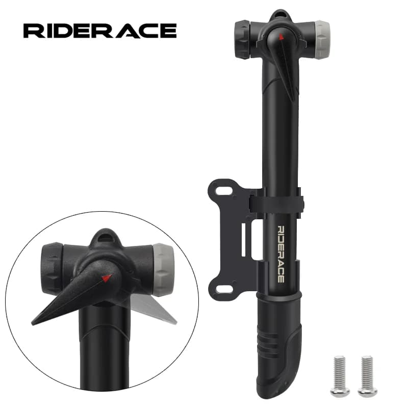 Bicycle Air Inflator Double Headed Schrader Presta Valve Portable Bike Pump High Pressure Tire Inflator Cycling Accessories