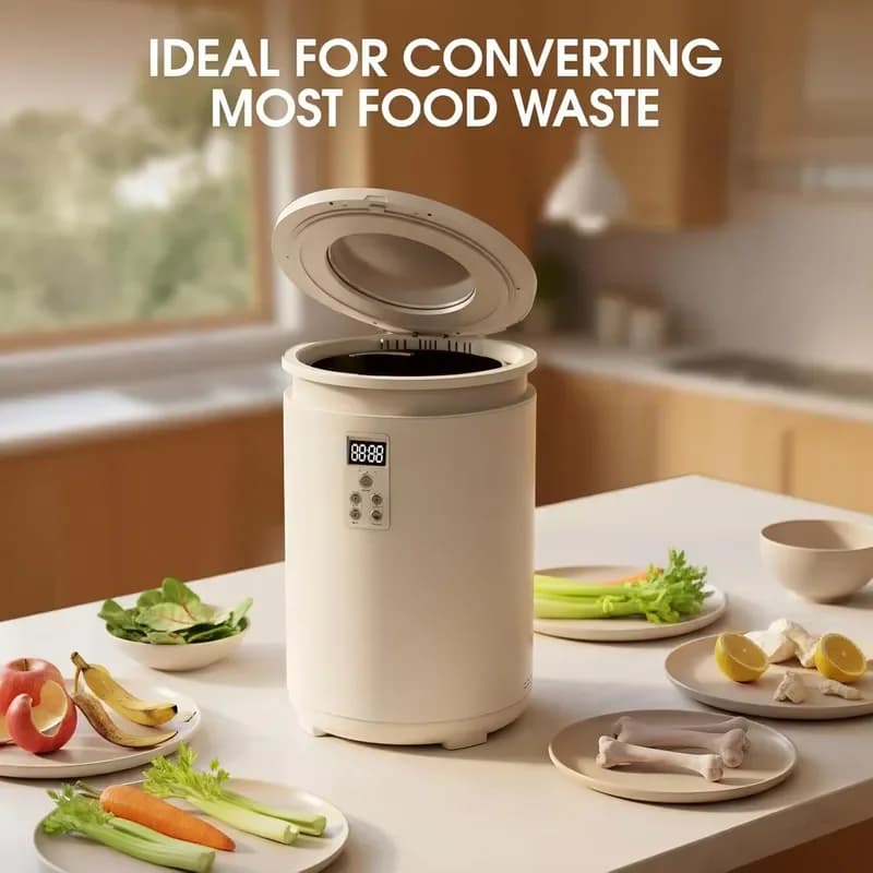 Electric Food Waste Composter Kitchen Organic Recycling Machine Automatic Garden Compost Bin for Home Household Use